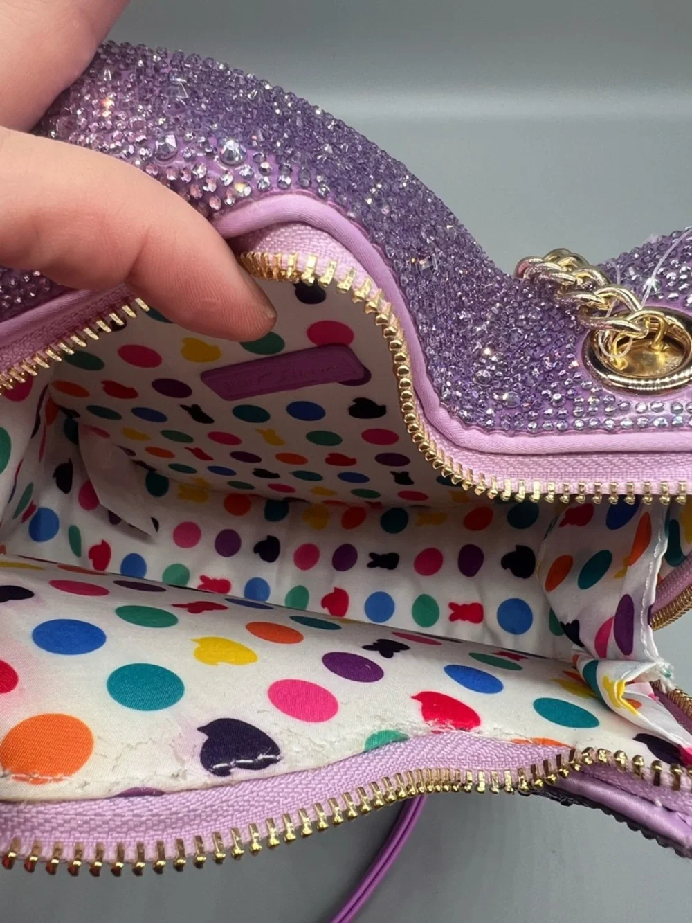 Betsey Johnson peeps chick purse